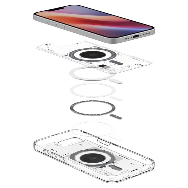 Spigen Ultra Hybrid Mag MagSafe - Case for iPhone 17e / 16e (Zero One) 8