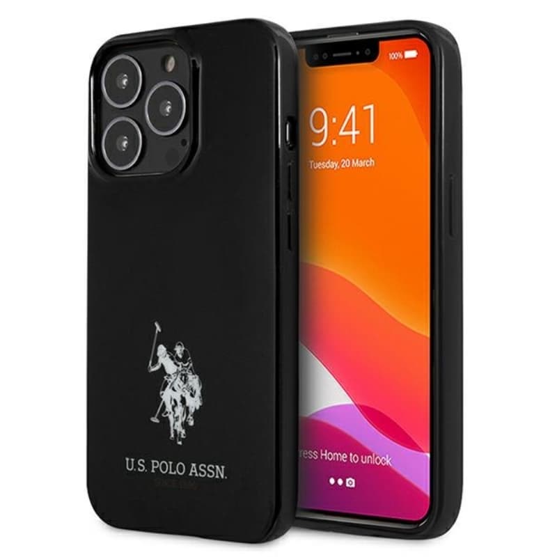 US Polo Assn Horses Logo - Case for iPhone 13 Pro Max (Black) 1