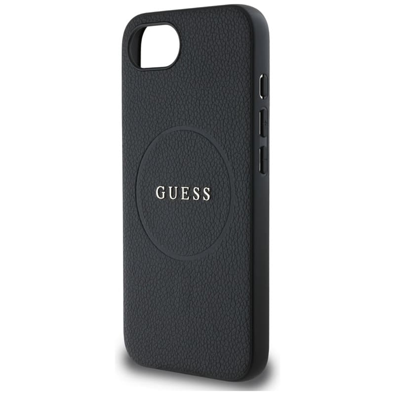 Guess Grained Ring MagSafe - Case for iPhone 16e (black) 6