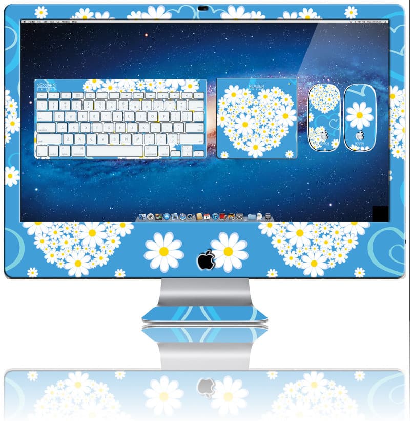 Nexgen Skins with 3D effect for iMac 27" (Hearts and Daisies 3D)