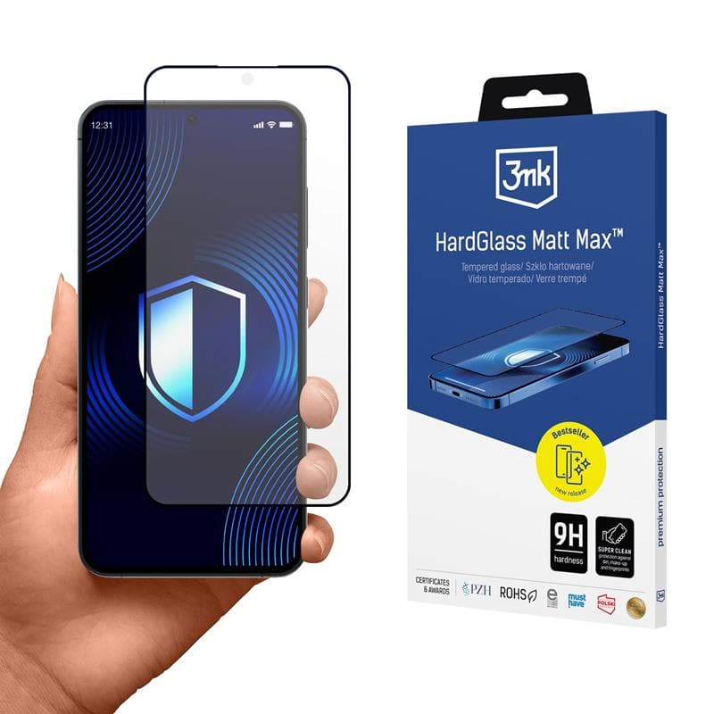 3mk HardGlass Matt Max - Matte Tempered Glass for Samsung Galaxy S25
