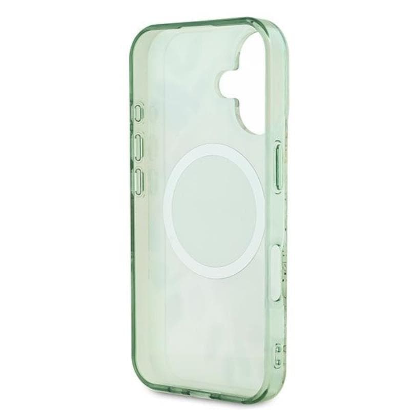 Guess IML Flower & Tonal Circle MagSafe - Case for iPhone 16 Plus (Green) 7