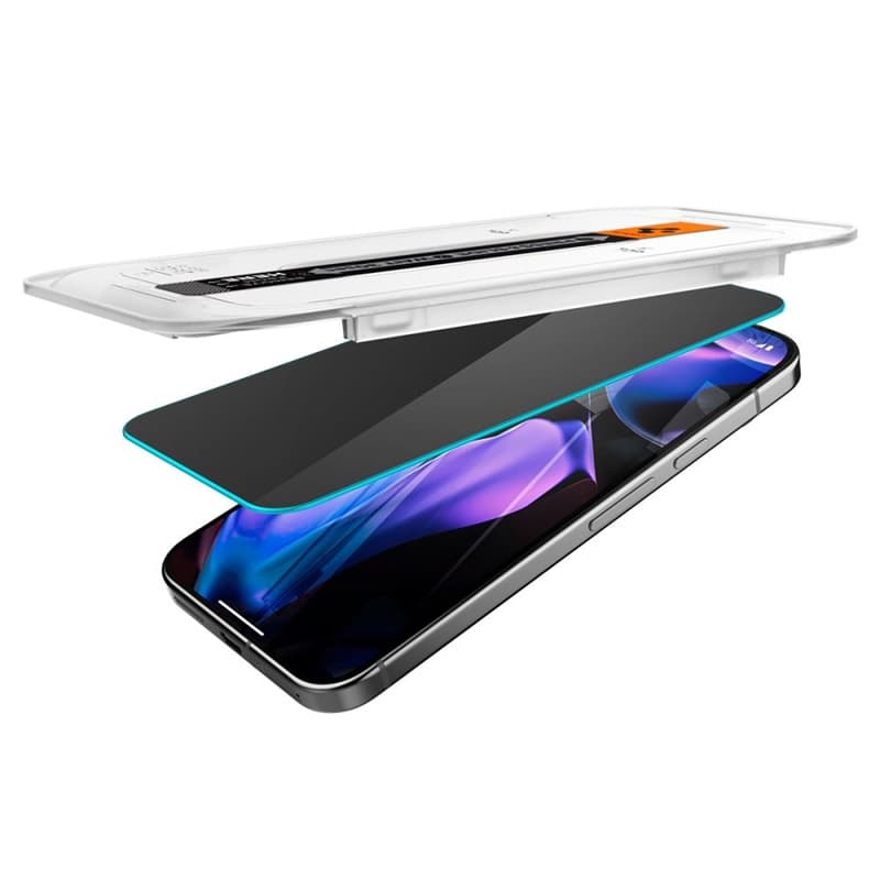Spigen GLAS.TR EZ FIT Privacy 2-Pack - Tempered Glass with Privacy Filter for Google Pixel 9 Pro XL (2 pcs) 5