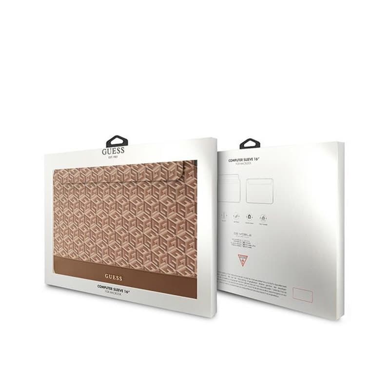 Guess GCube Stripes Computer Sleeve - 16" Notebook Case (brown) 4