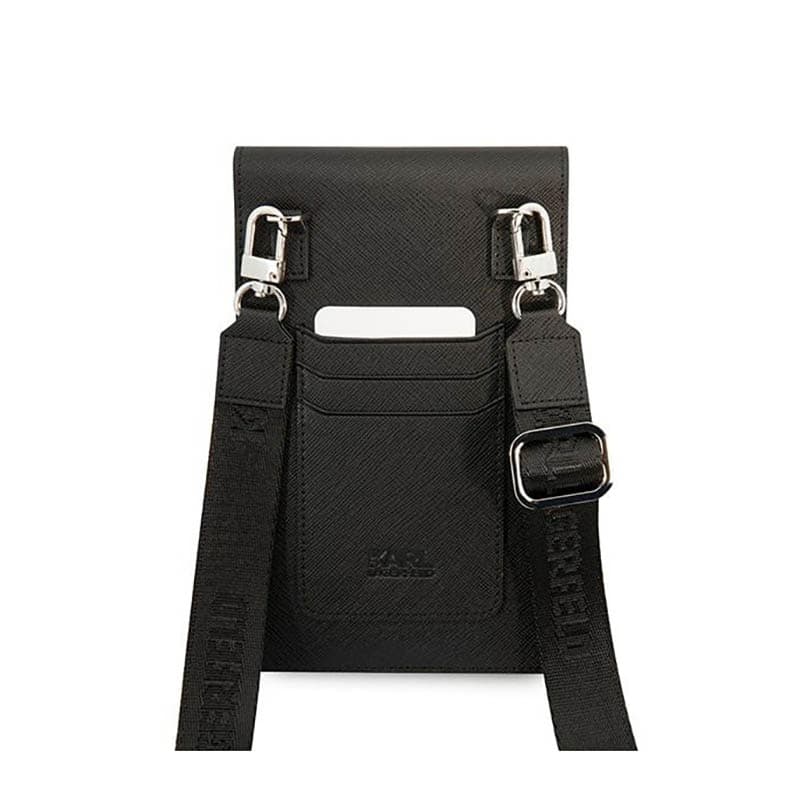Karl Lagerfeld Metal Karl Head Wallet Phone Bad - Bag for smartfone and accessories (Black) 5