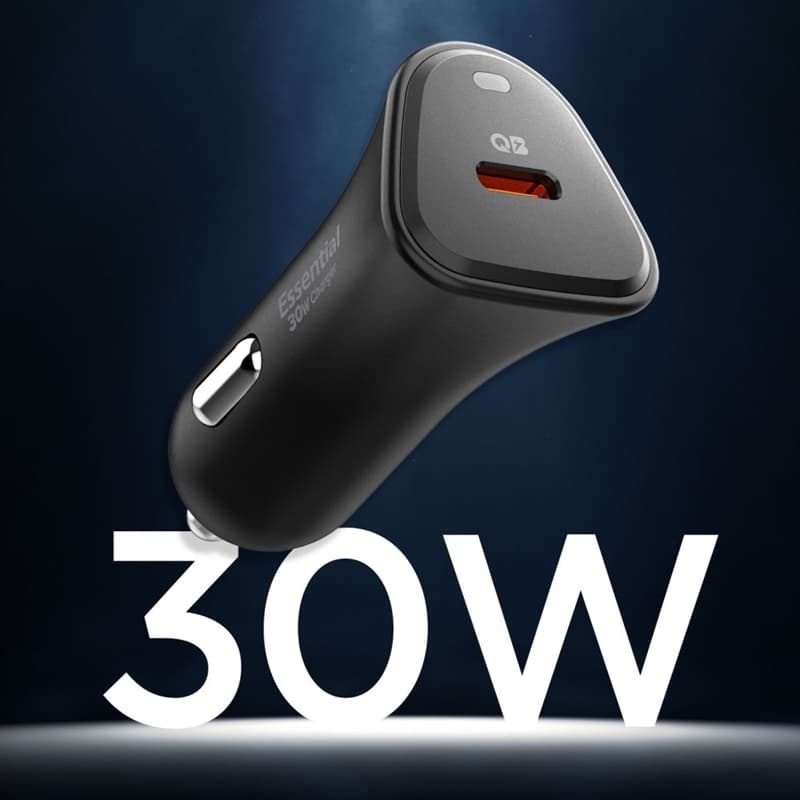 Spigen Essential EV301 - USB-C PD 3.0 PPS 30W Car Charger (Black) 5