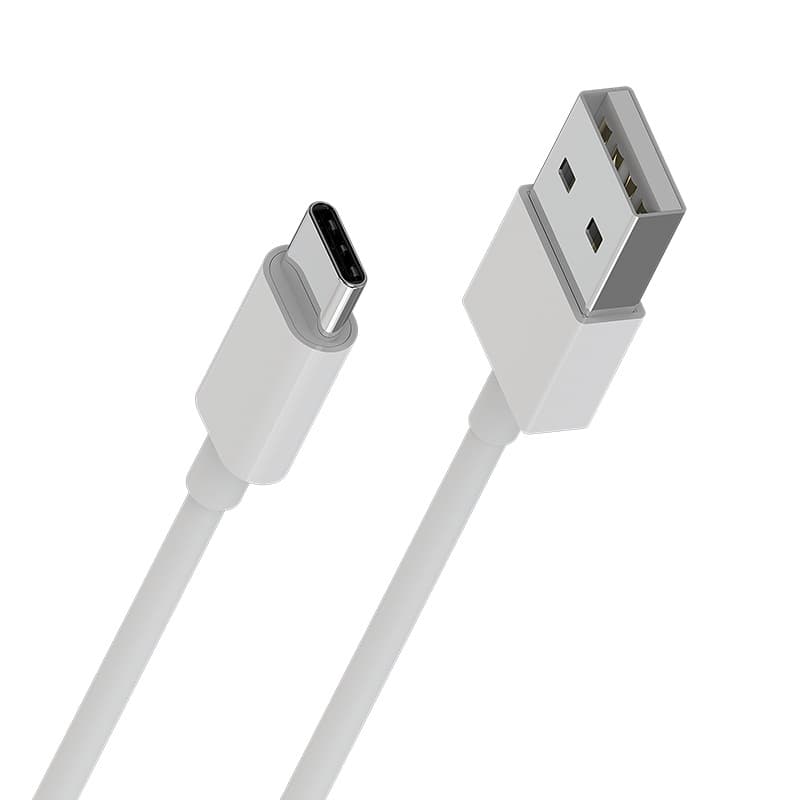 Borofone - USB-A - USB-C cable for data transmition and charging, 1 m (White) 2