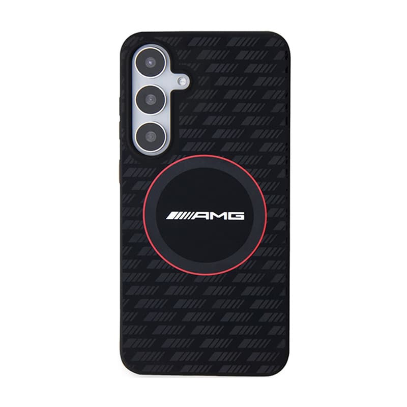 AMG Silicone Carbon Pattern MagSafe - Case for Samsung Galaxy S24 (black) 3