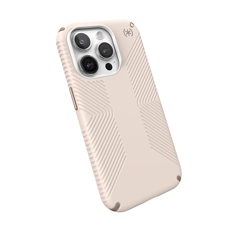 Speck Presidio2 Grip - iPhone 15 Pro Case (Bleached Bone / Heirloom Gold / Hazel Brown) 4