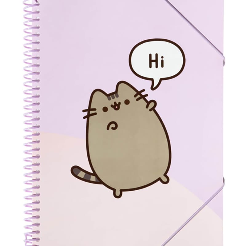 Pusheen - A4 binder with elastic band + 30 clear pockets 1