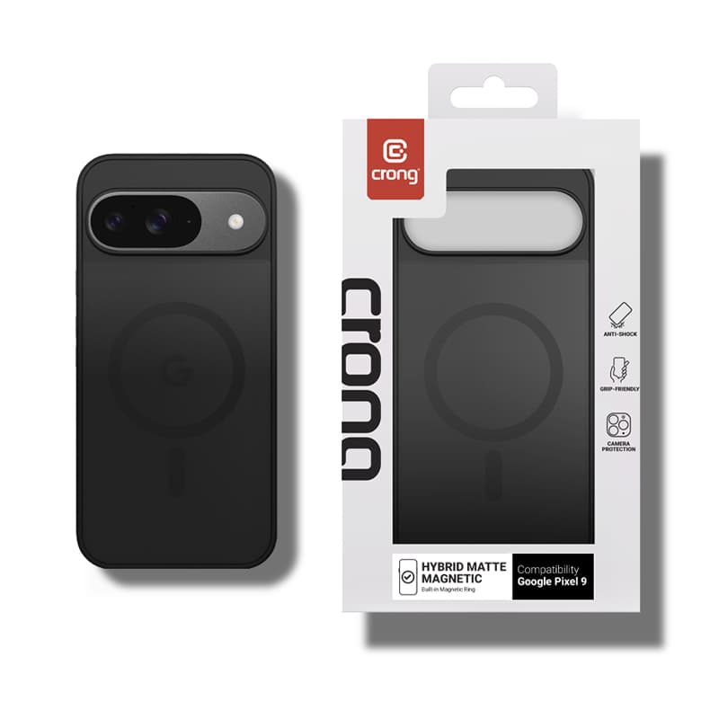 Crong Hybrid Matte Magnetic - MagSafe Google Pixel 9 Case (Black) 6