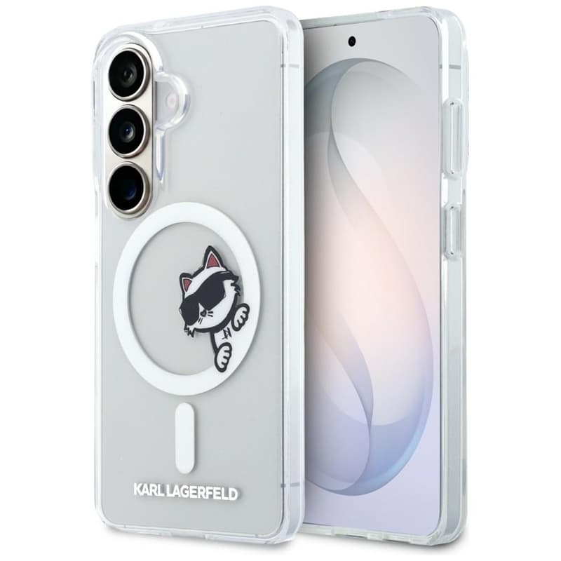 Karl Lagerfeld IML Peekaboo Choupette MagSafe - Samsung Galaxy S26 Case (Clear) 1