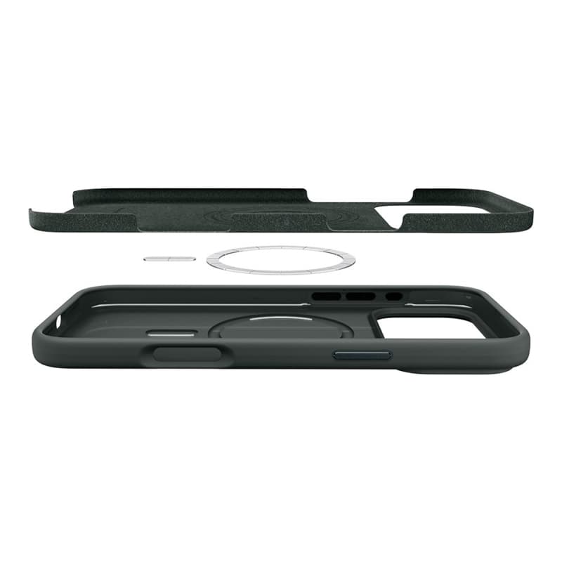 Spigen Silicone Fit Mag MagSafe - Case for iPhone 17 Pro (Abyss Green) 6