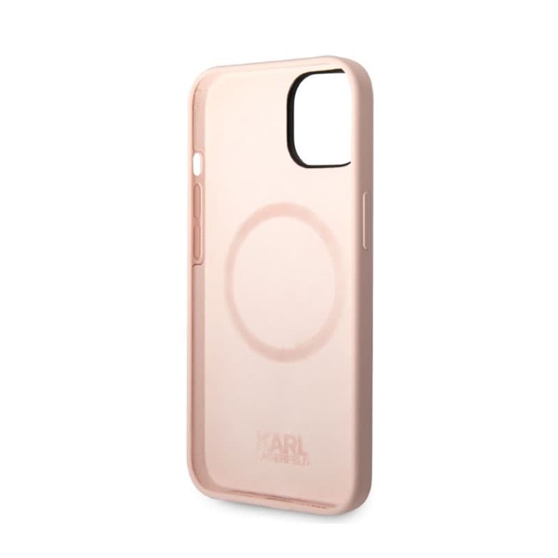 Karl Lagerfeld Silicone NFT Ikonik MagSafe - Case for iPhone 14 Plus (Pink) 7