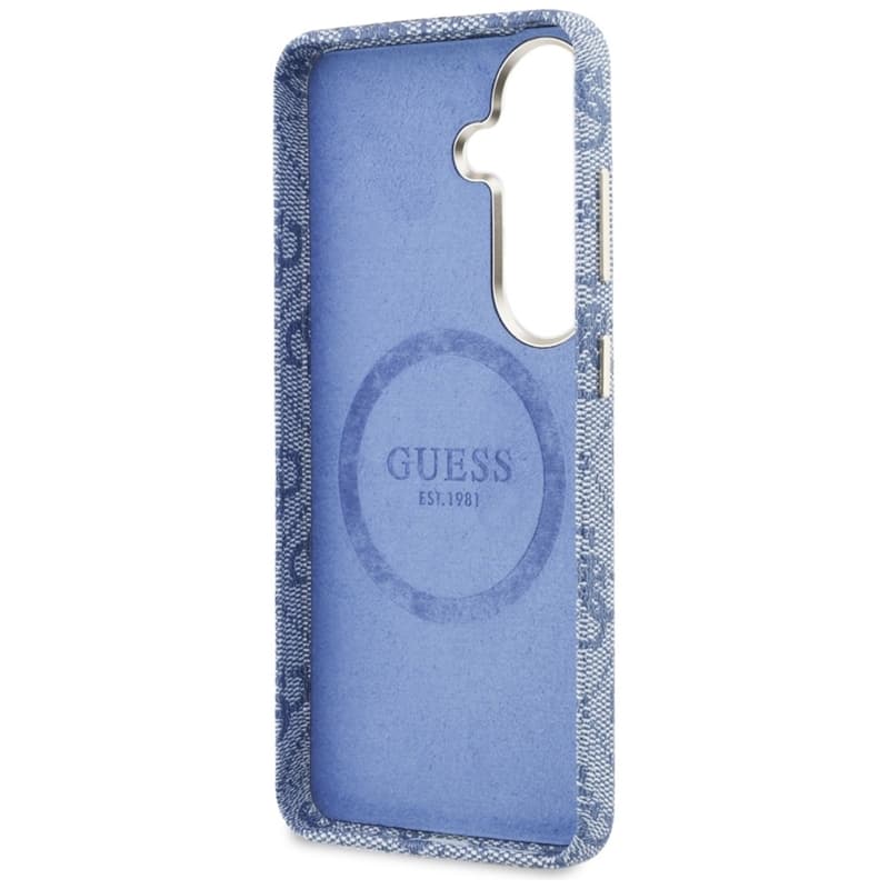 Guess 4G Script MagSafe - Samsung Galaxy S26 Case (Blue) 7