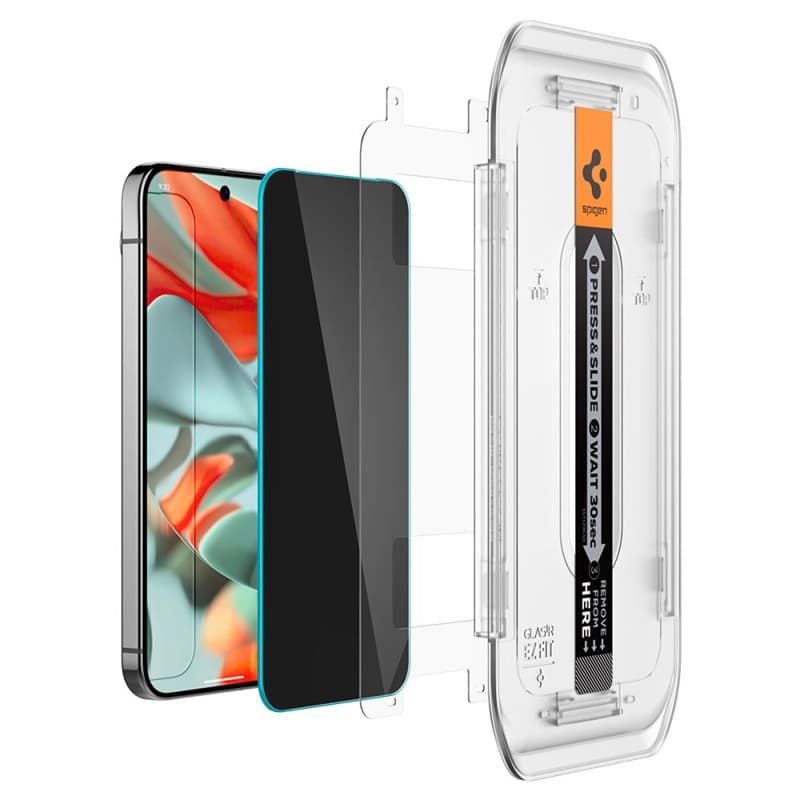 Spigen GLAS.TR EZ FIT Privacy 2-Pack - Tempered Glass with Privacy Filter for Google Pixel 9 Pro XL (2 pcs) 6