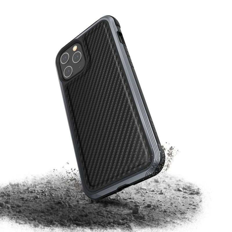 X-Doria Raptic Lux - Aluminum Case for iPhone 12 Pro Max (Drop test 3m) (Black Carbon Fiber) 4