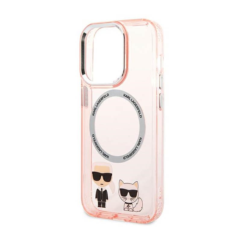 Karl Lagerfeld Karl&Choupette Aluminium MagSafe - Case for iPhone 14 Pro Max (Pink) 6