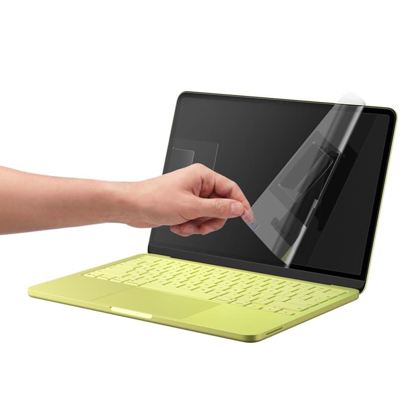 Spigen Glas.tR Slim FC - Tempered Glass for MacBook Neo (Black Frame) 5