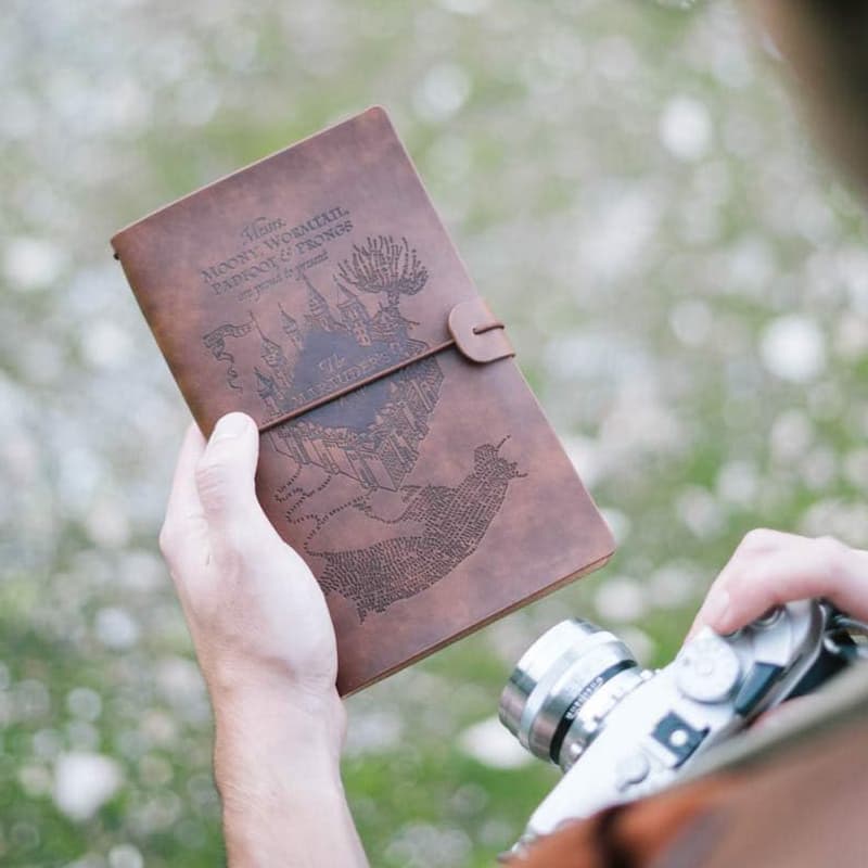 Harry Potter - Leather Travel Notebook 12x19.6 cm (Brown) 5