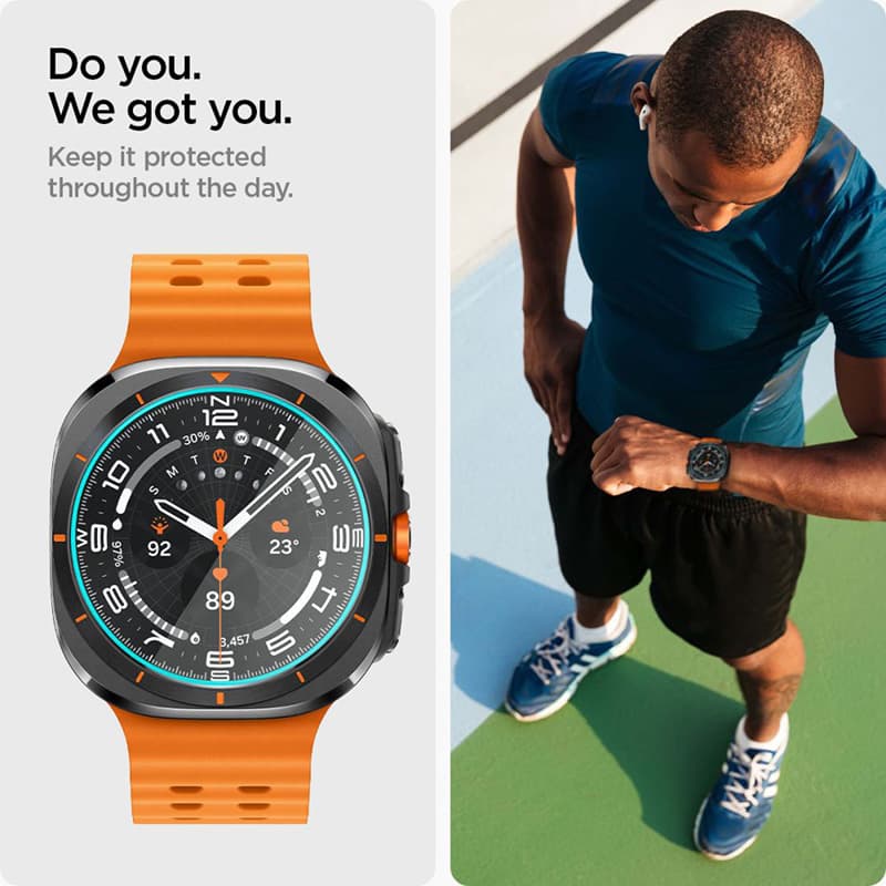 Spigen GLAS.TR EZ FIT 2-Pack - Tempered glass for Samsung Galaxy Watch Ultra 47 mm (2025/2024) (2 pieces) 8
