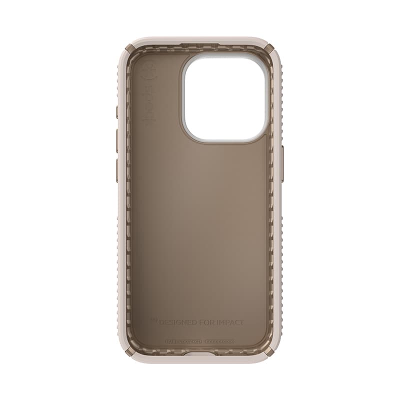 Speck Presidio2 Grip - iPhone 15 Pro Case (Bleached Bone / Heirloom Gold / Hazel Brown) 5