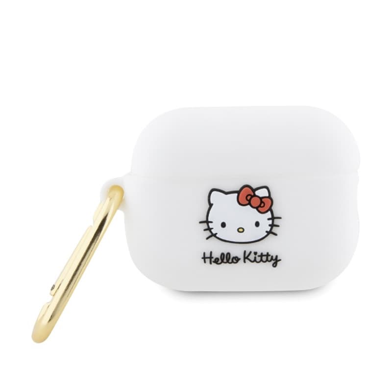 Hello Kitty Silicone 3D Kitty Head - Case for AirPods Pro 2 (white) 1