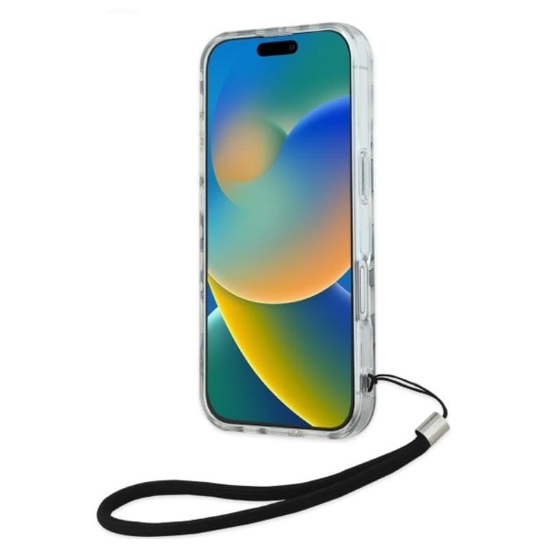 Karl Lagerfeld IML Zebra Pattern & Cord - Case for iPhone 16 (black) 4