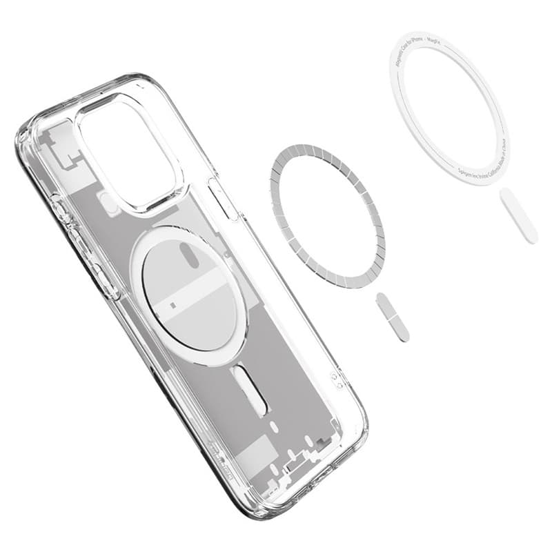Spigen Ultra Hybrid MagSafe - Case for iPhone 15 Pro (Zero One White) 7