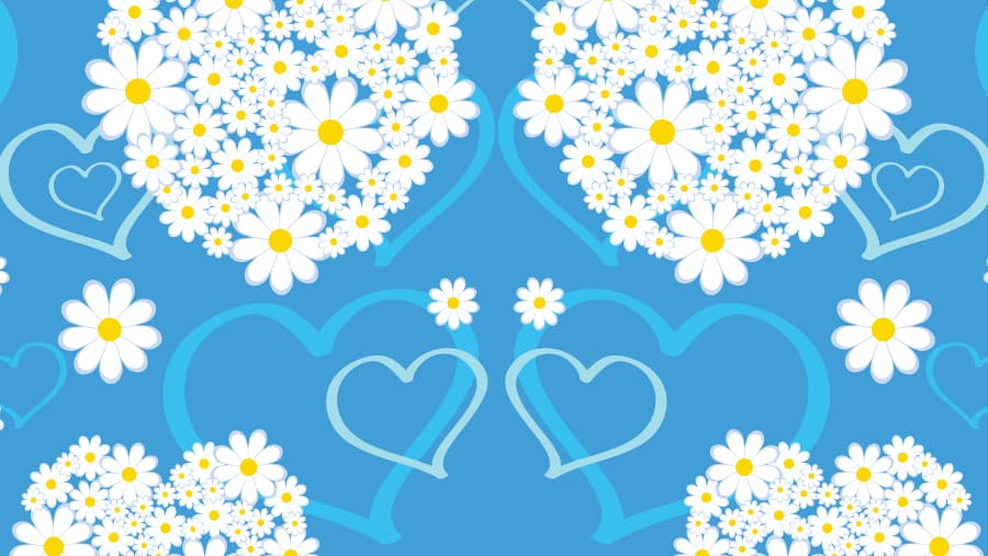 Nexgen Skins with 3D effect for iMac 27" (Hearts and Daisies 3D) 3