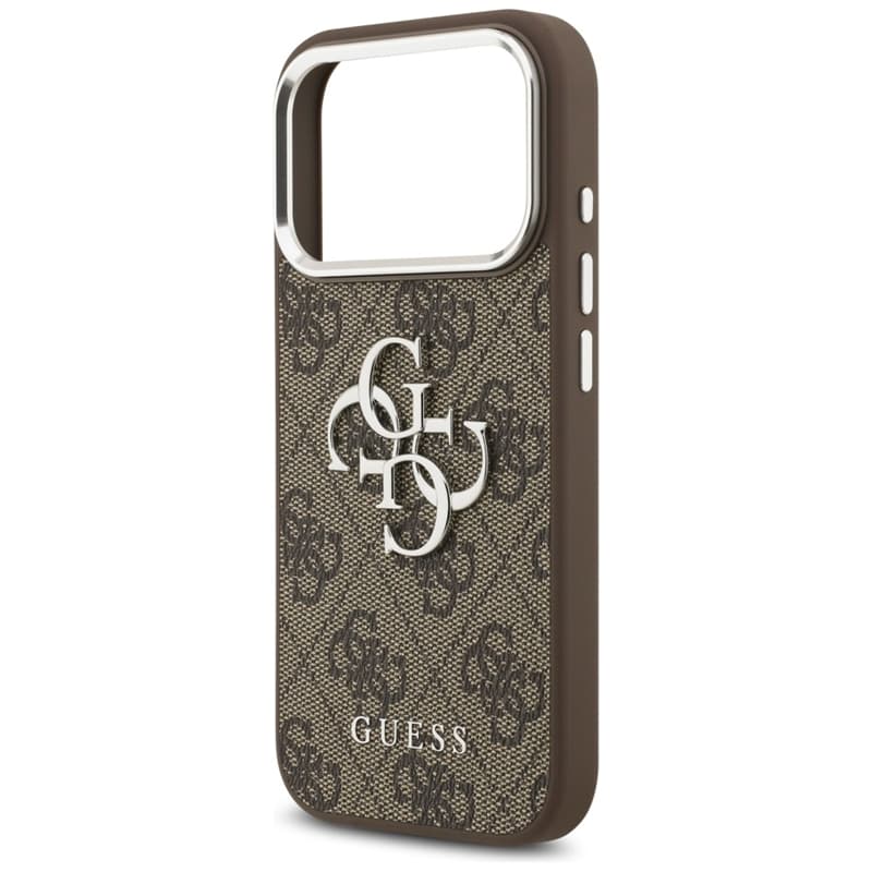 Guess 4G Big 4G Classic Logo - Case iPhone 17 Pro (Brown / Silver) 6