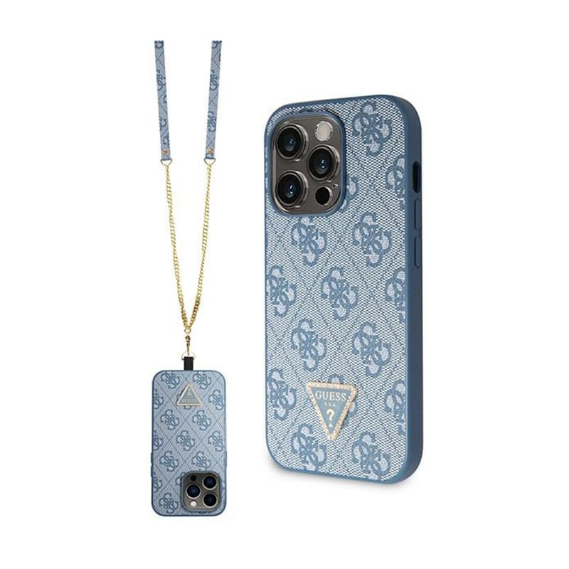 Guess Crossbody 4G Metal Logo - iPhone 14 Pro Case (blue) 1