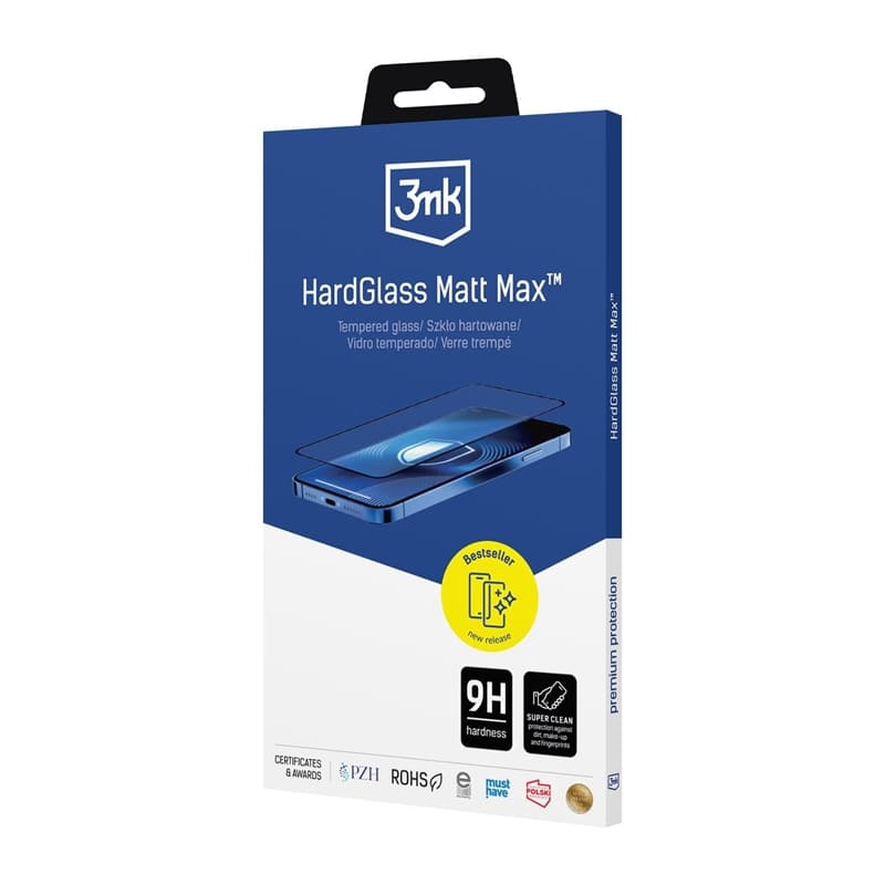 3mk HardGlass Matt Max - Matte Tempered Glass for iPhone Air 7