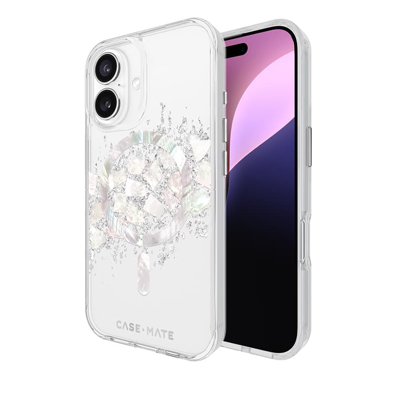 Case-Mate Karat MagSafe - Case for iPhone 16 with Pearl Inlay (A Touch of Pearl) 1