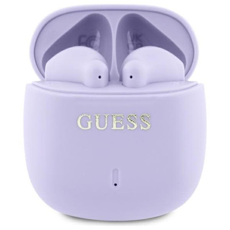 Guess Printed Classic Logo - Bluetooth TWS Headphones + Charging Case (Purple) 1