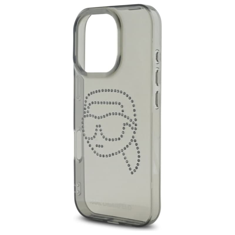 Karl Lagerfeld IML Rhinestones Karl Head - Case for iPhone 16 Pro Max (black) 6