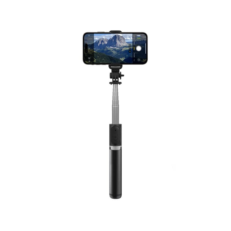 Crong SelfieGo Lite – Compact Bluetooth Selfie Stick Tripod (Black) 5