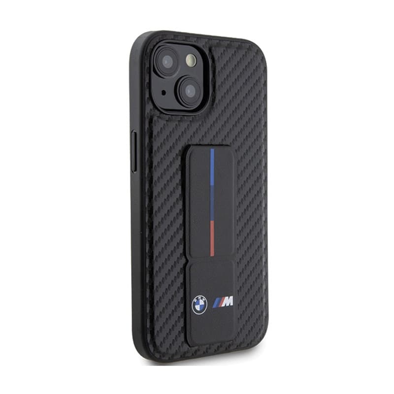 BMW Grip Stand Smooth & Carbon - Case for iPhone 15 (Black) 4