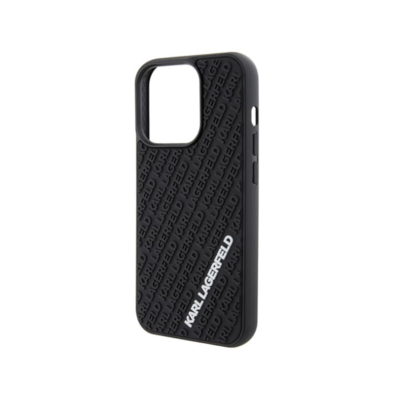 Karl Lagerfeld 3D Rubber Multi Logo - Case for iPhone 15 Pro (black) 6