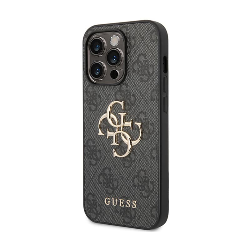 Guess 4G Big Metal Logo - Case for iPhone 15 Pro (Grey) 2