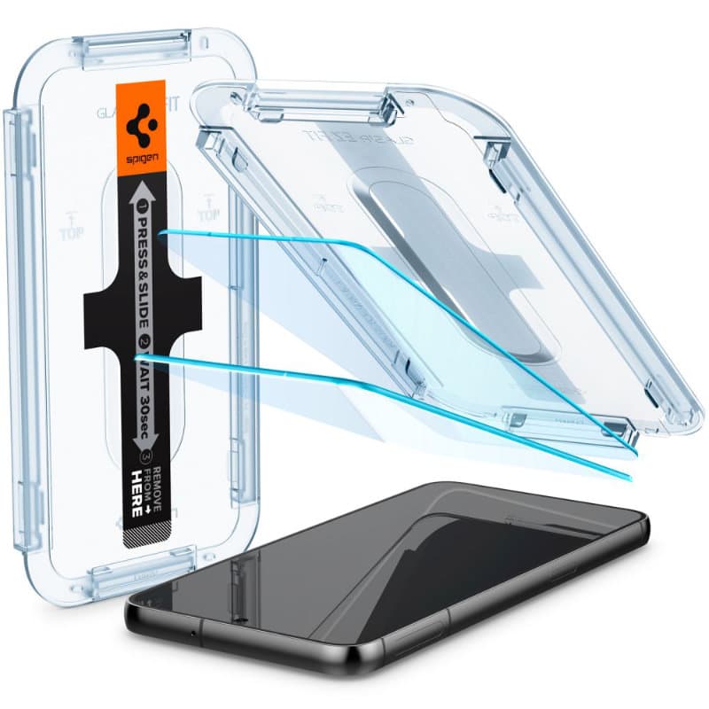 Spigen Glas.TR EZ Fit 2-Pack - Tempered Glass for Samsung Galaxy S23 2 pcs. (Transparent) 1