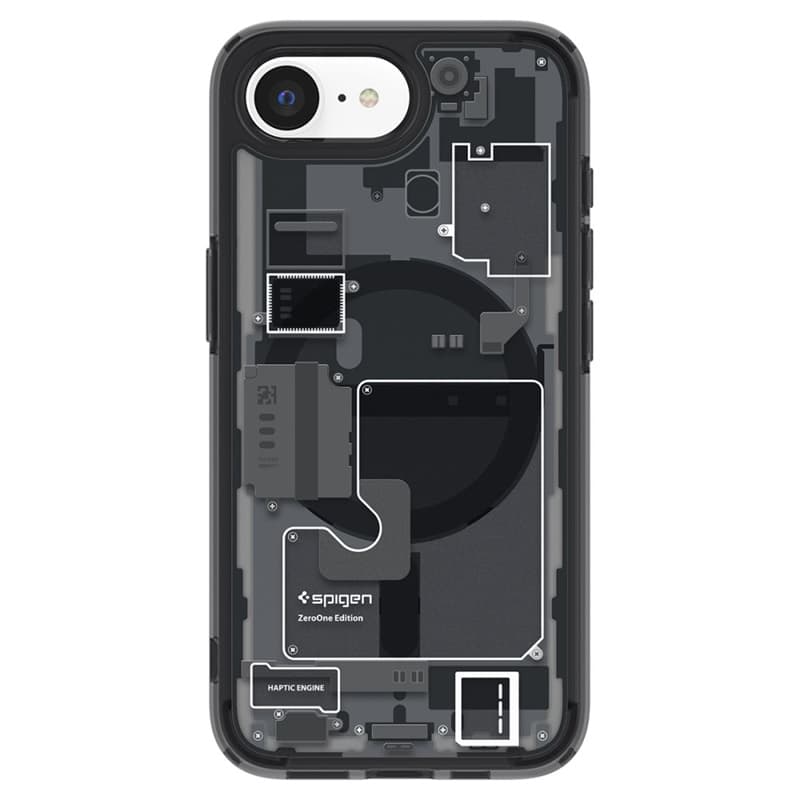 Spigen Ultra Hybrid Mag MagSafe - Case for iPhone 17e / 16e (Zero One Black) 2