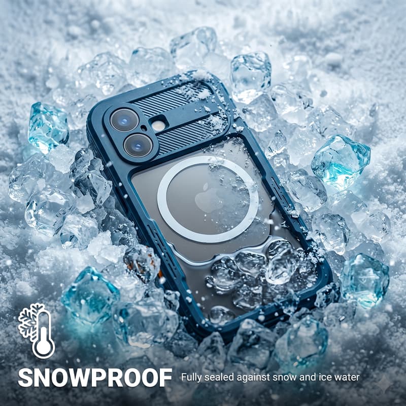 Crong Seal Cover - IP68 Waterproof Case for iPhone 17 (Marine) 4