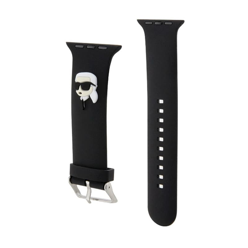 Karl Lagerfeld 3D Rubber Karl Head NFT - Strap for Apple Watch 38/40/41 mm (black) 3
