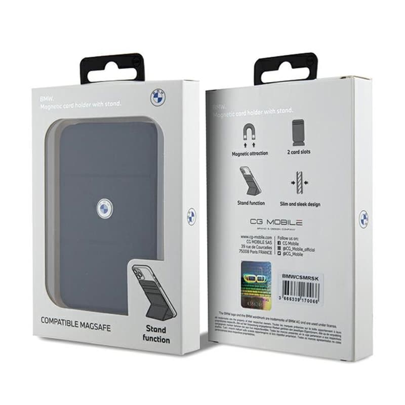 BMW Wallet Cardslot Stand MagSafe Signature Collection - Magnetic wallet with stand function (black) 5