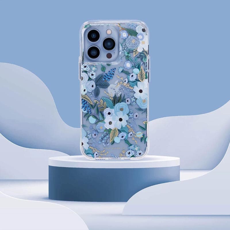 Rifle Paper Clear - Case for iPhone 14 Pro (Garden Party Blue) 5
