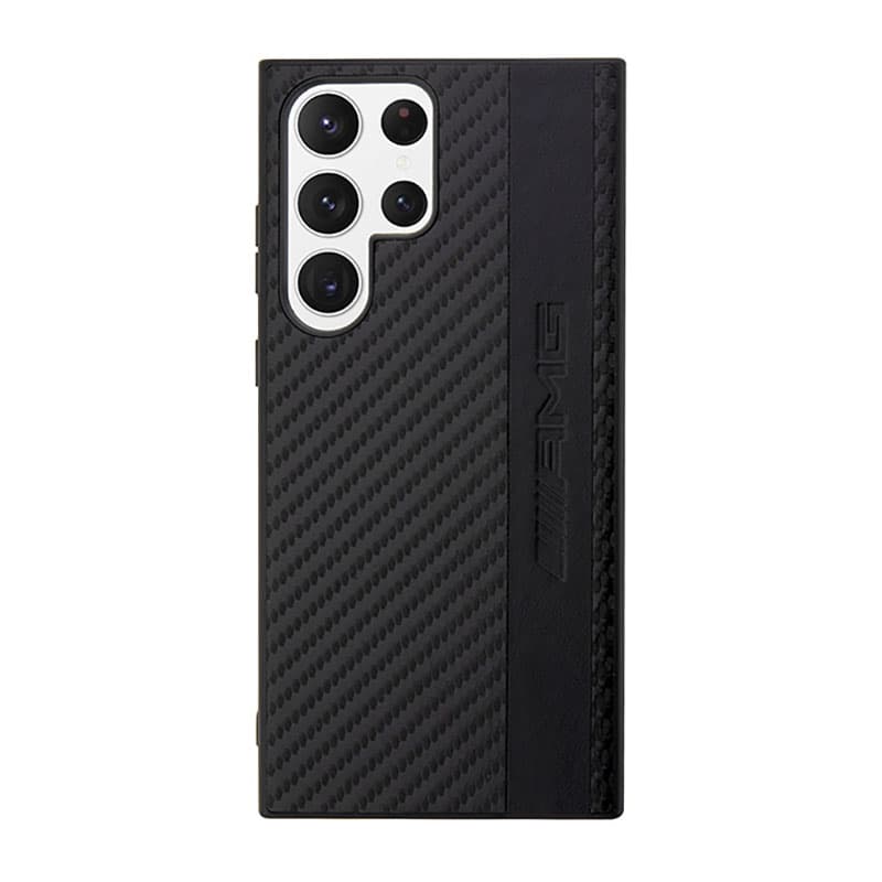 AMG Carbon Stripe & Embossed - Case for Samsung Galaxy S23 Ultra (Black) 3