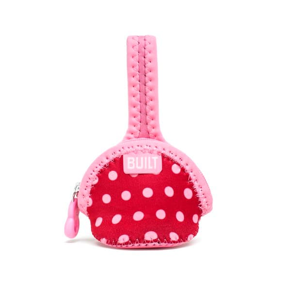 BUILT Paci Finder Single Pacifier Holder (Baby Pink Mini Dots) 1