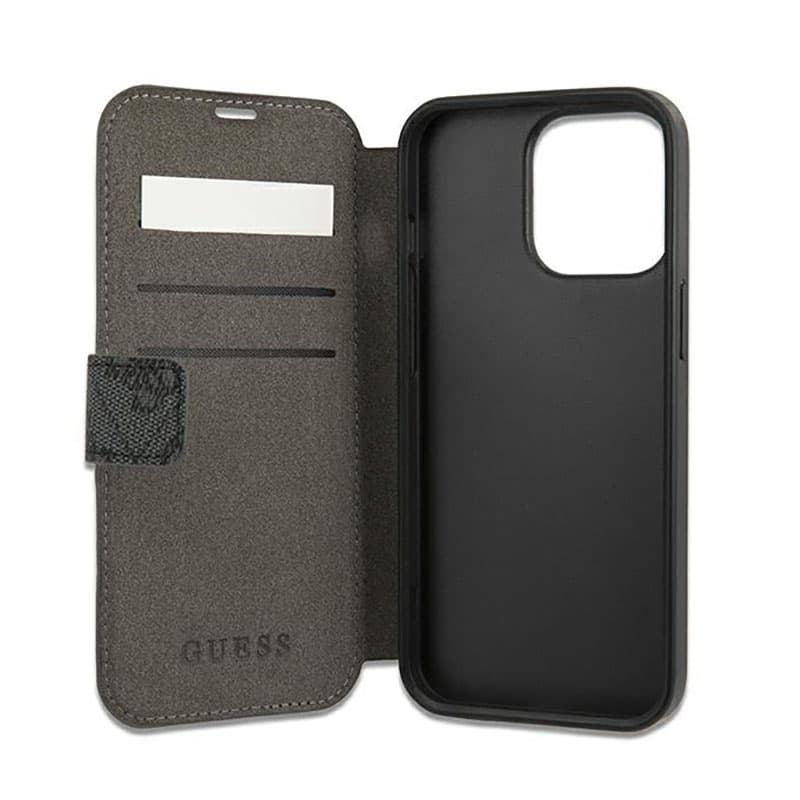 Guess Booktype 4G Big Metal Logo - Case for iPhone 13 Pro Max (Grey) 5
