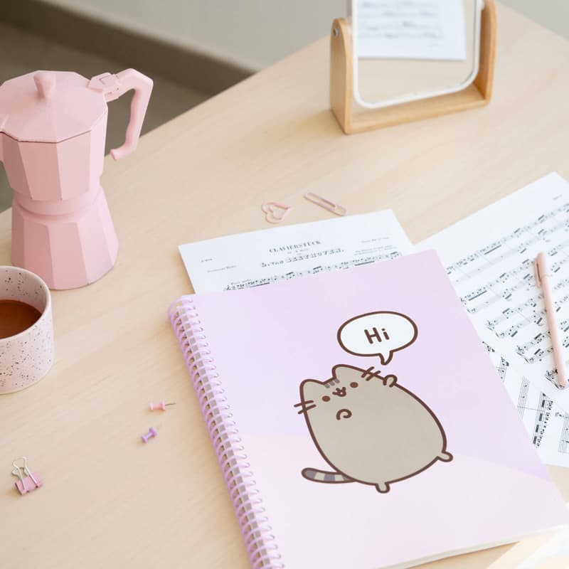 Pusheen - A4 binder with elastic band + 30 clear pockets 4